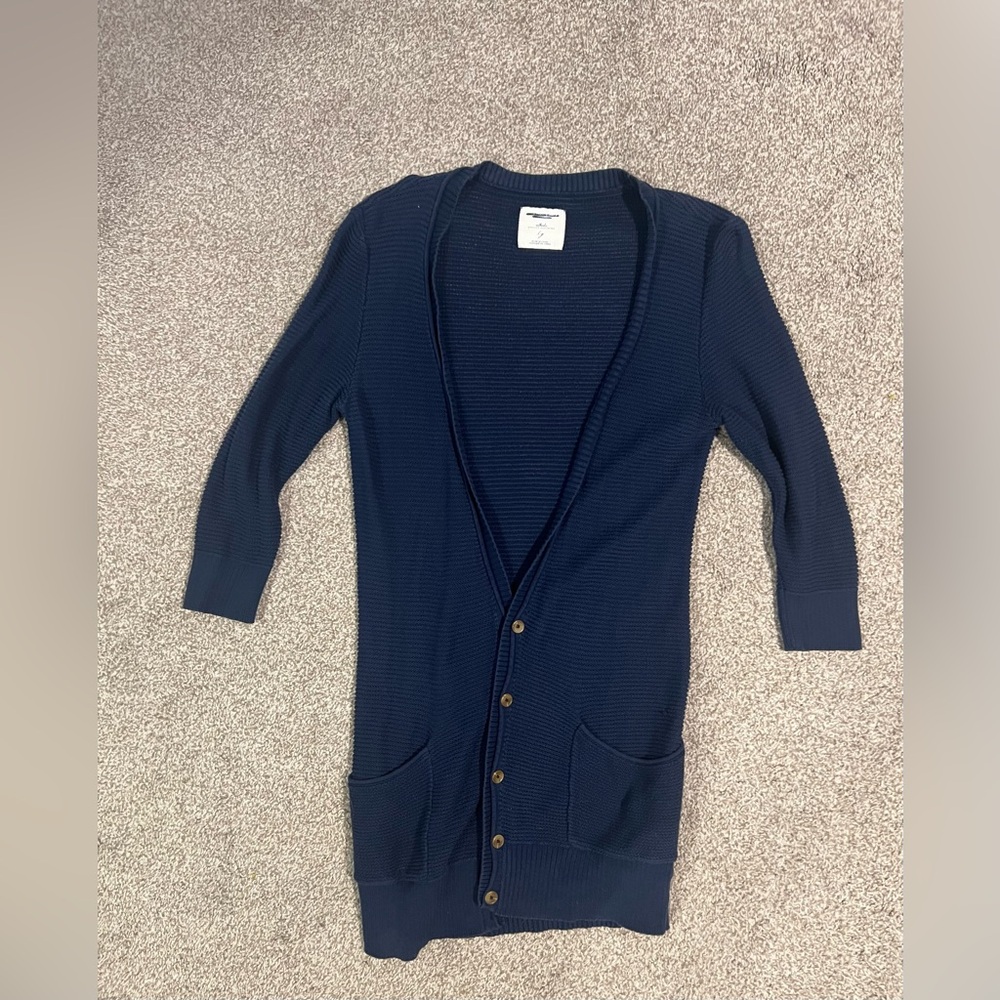 American Eagle blue long cardigan!
